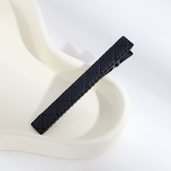 Leather Barrettes Pleated Solid Color Simple Temperamental All-match - Image 9
