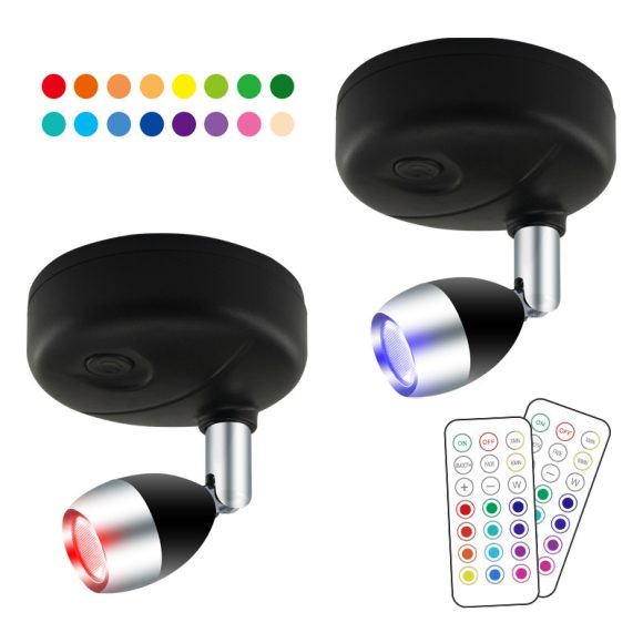 LED Wireless Rgb Remote Control Cabinet Spot Light Angle Adjustable - Image 5