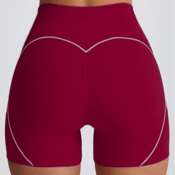 Peach Hip High Waist Running Training Shorts Hip Lifting Nude Feel - Image 9