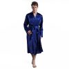 Men's Fashion Solid Color Robe Thin - Image 10