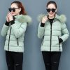 Thicken Big Fur Collar Plus Size Fat Sister Cotton-padded Coat - Image 3
