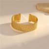 European And American Simple And Light Luxury Temperament Ring Open-ended Bracelet - Image 5