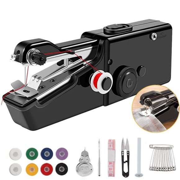 Handheld Electric Sewing Machine Set Black - Image 2