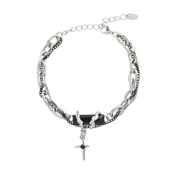 Black Onyx Eight-pointed Stars Bracelet Men's Necklace Suit - Image 5