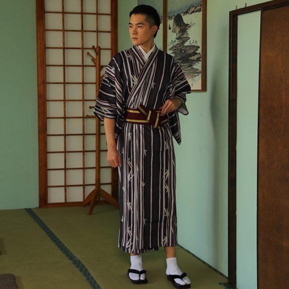 Japanese Kimono Men's Traditional Formal Wear - Image 5