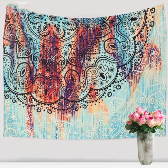 Sevenstars Bohemian Mandala Tapestry Hippie Floral Tapestry Sketched Flower Tapestry Art Print Tapestry For Room - Image 3