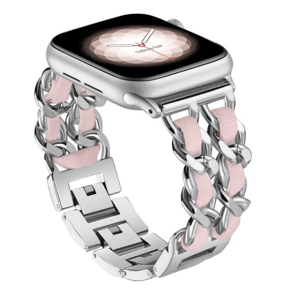 Stainless Steel Double Chain Metal Watch Strap - Image 9