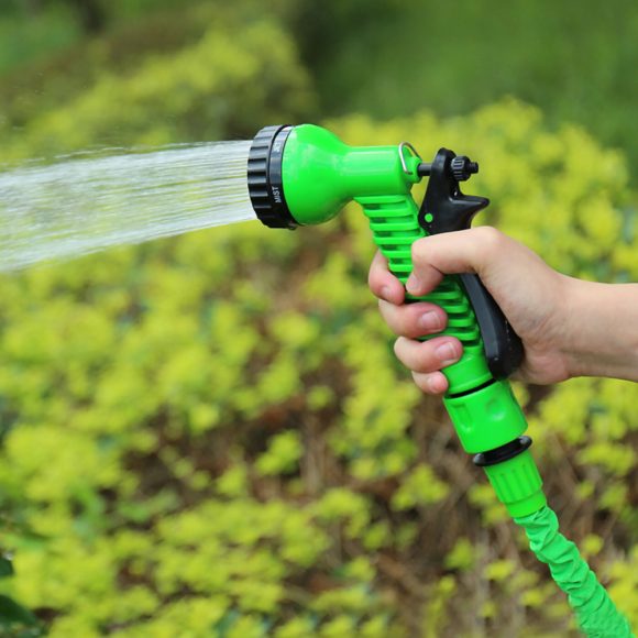 Latex Natural Telescopic Water Hose High Pressure Car Wash Water Gun Watering Flower Watering Vegetable Hose Summer - Image 5