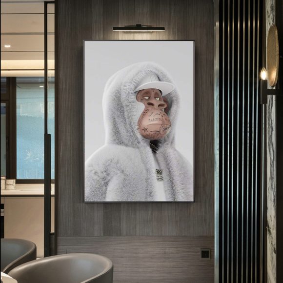 Painting Yacht Club Monkey Fashion Aesthetics Home Decor Canvas Painting - Image 3