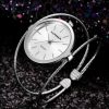 Starry Sky Simple Design Women's Steel Wire Bracelet Watch - Image 4