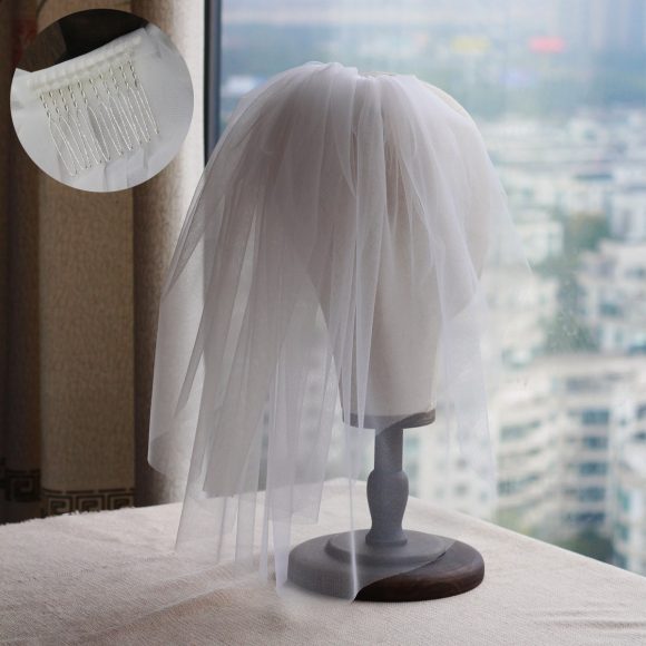 Women's Retro Short Wedding Bride Headdress - Image 7