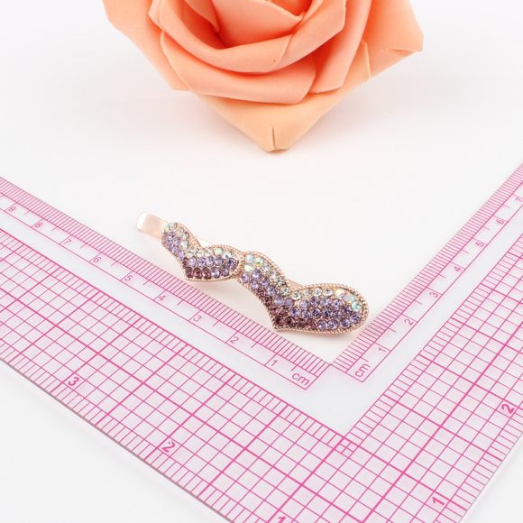 Women's Korean-style Heart Shape Rhinestone Hair Accessories - Image 5