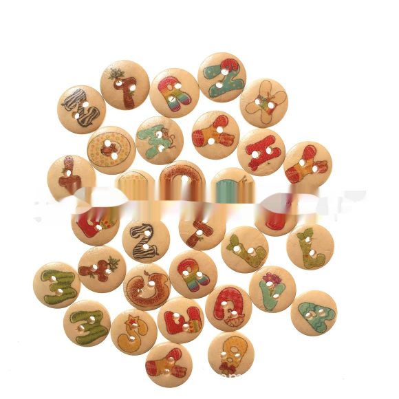 English Alphabet Early Education Wooden Button - Image 3