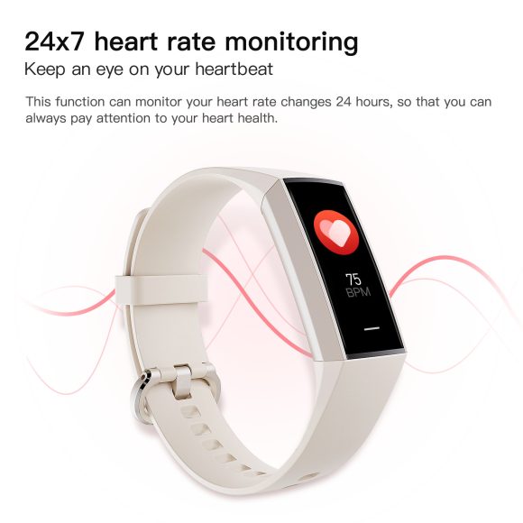 C80 Smart AMOLED Screen Power Heart Rate Blood Oxygen Monitoring Bracelet - Image 7
