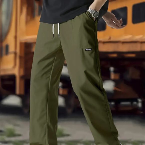 Men's Fashion Personality Solid Color Casual Pants