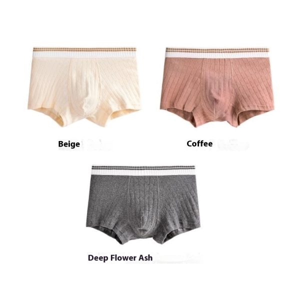 Men's Cotton Mid-waist Youth Comfortable Breathable Boxers - Image 8