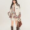 Jacquard Splicing Motorcycle PU Leather Jacket - Image 4