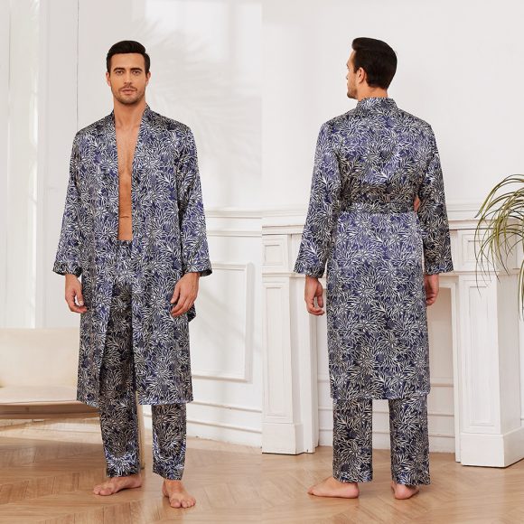 Men's Fall Thin Long Sleeve Pajamas - Image 4