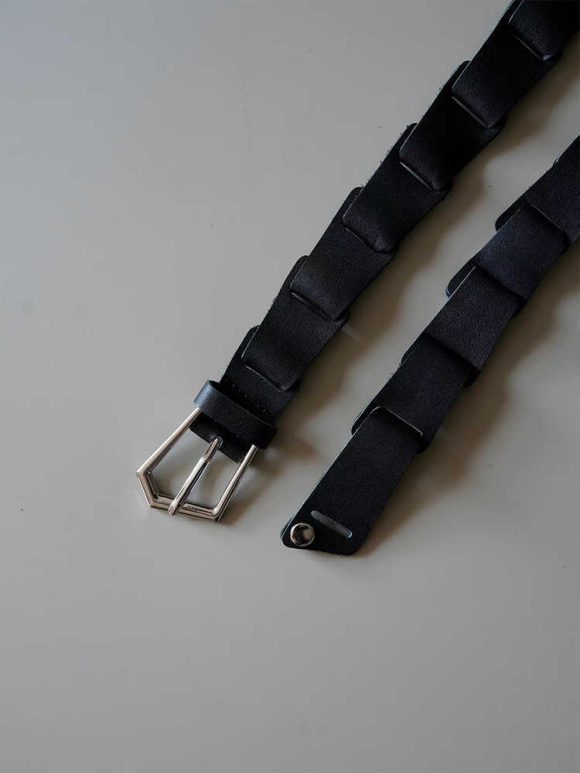 Men's Special-shaped Buckle Stitching Pant Belt - Image 2