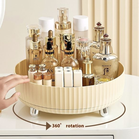 Plastic Cosmetics Rotating Storage Box - Image 7