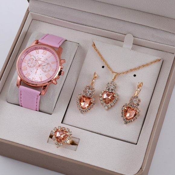 Ladies Graduated Belt Watch Jewelry Set - Image 2