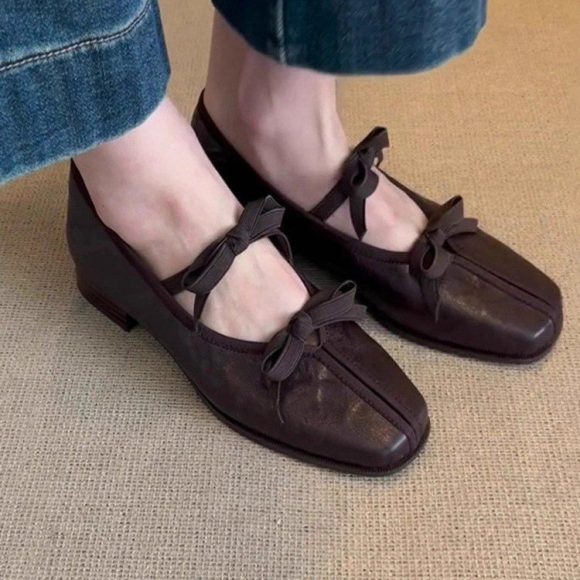 French Style Ballet Shoes Women's Soft Bottom With Skirt Vintage Mary Jane