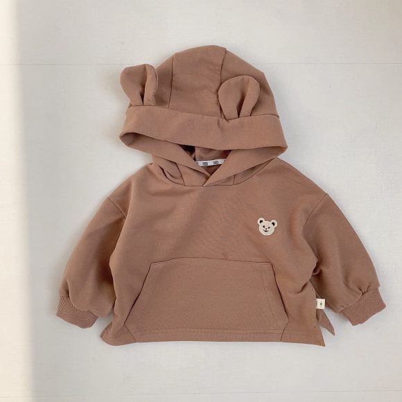 Children's Autumn Bear Hooded Sweatshirt - Image 4