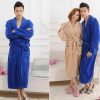 Solid Color Polo Collar Casual Flannel Couple Homewear - Image 5