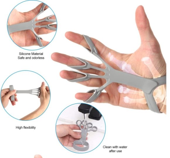Silicone Grip Device Finger Exercise Stretcher Arthritis Hand Grip Trainer Strengthen Rehabilitation Training To Relieve Pain - Image 2