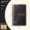 Creative Notebook Stationery One Leaf Zhiqiu Travel Diary Book Loose Leaf Vintage Leaves One Piece - Image 9