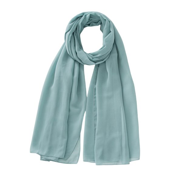 Women's Pure Color Pearl Chiffon Bubble Scarf Gauze Scarf - Image 6