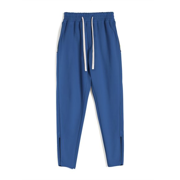 Slim Fit Leg Opening Zipper Ankle Banded Pants - Image 9