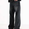 Retro Straight Jeans Men's American Loose-fitting Wide-leg Trousers - Image 3