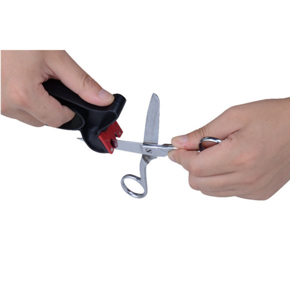 Knife Sharpener Handheld Scissor Blade Sharpening Convenient Kitchen Tools Grindstone 2 In 1 Kitchen Gadgets - Image 7