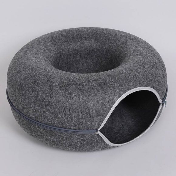Four Seasons Available Cat Round Felt Pet Nest - Image 2