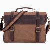 Tote Briefcase Messenger Bag With Crazy Horse Cowhide Vintage - Image 2