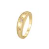 Six-pointed Star Zircon Ring Female - Image 2