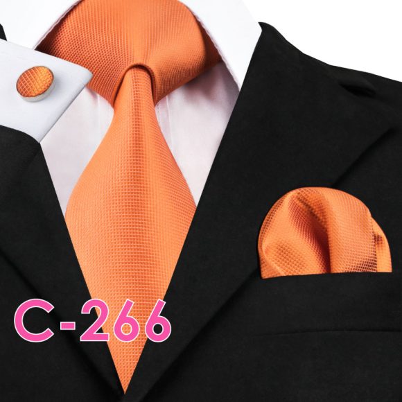Solid Silk Mens Ties Neck Tie Set For Men Suits Tie Handker - Image 4