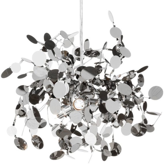 Nordic Minimalist Living Room Window Bar Tree Leaf Stainless Steel Chandelier - Image 2