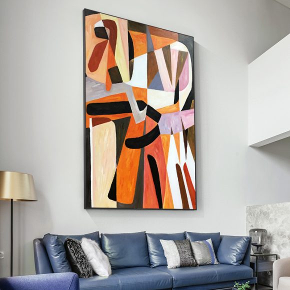 Oil Painting Hand Painted Abstract Hallway Decorative - Image 4