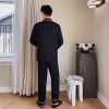 Couple Pajamas Lapel Cardigan Long Sleeves - Image 5