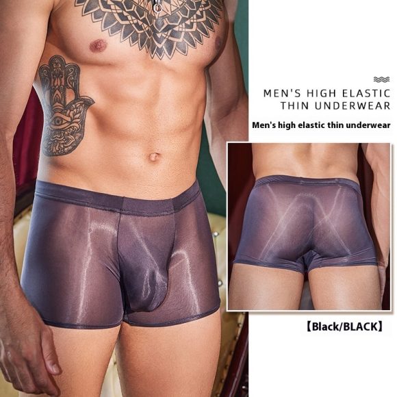 Men's Ultra-thin Breathable Sexy Underwear Silky - Image 5