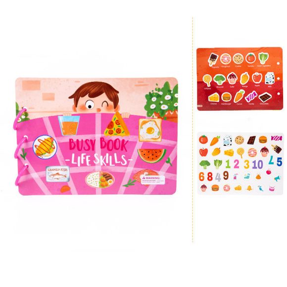 Children's Early Education Educational Velcro Hand Tear Pull Book Baby Quiet Paste Book Toy - Image 4
