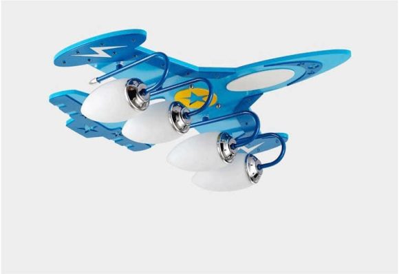 Children's Room LED Ceiling Creative Airplane Cartoon Eye Protection Lamps - Image 2