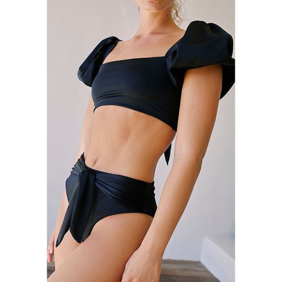 Hot-selling Ruffles Bikini Solid Color Bikinis Women Swimwear Sexy Biquini Swim Suit Bandage Swimsuit Bikini - Image 5