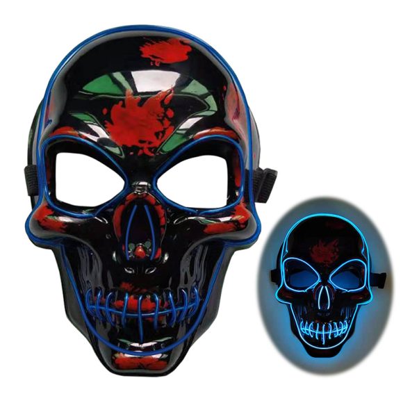 Halloween Skeleton Mask LED Glow Scary Mask - Image 4