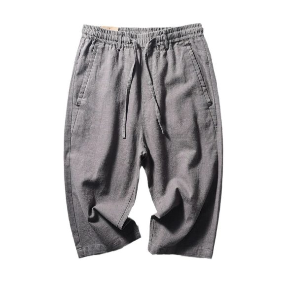 Casual Cool Breathable Cotton Linen Capri Pants - Image 4