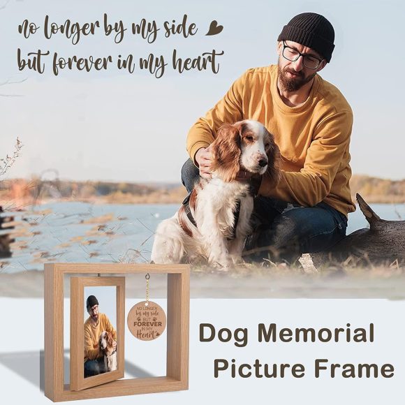 Postcard Photo Solid Wood Photo Frame Rotatable Desktop Decoration - Image 4