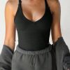 Slim-Fit Solid Color Sleeveless Crew Neck Casual Sports Tank Top