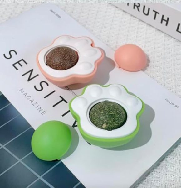 Catnip Balls Extra Energy Ball For Cats Edible Vine Cat Lick Toys Healthy Kitten Teeth Cleaning Dental Chew Toys Wall Treats For Cats - Image 6